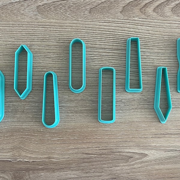 Polymer Clay Cutters, Unique Long and Thin Shapes, Clay Tools for Makers, Polymer Clay Jewelry