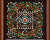 Summertime Vibes Counted Cross Stitch Pattern, Berlin woolwork pattern designed by - L.W. Wittich , Embroidery Pattern Instant Download PDF