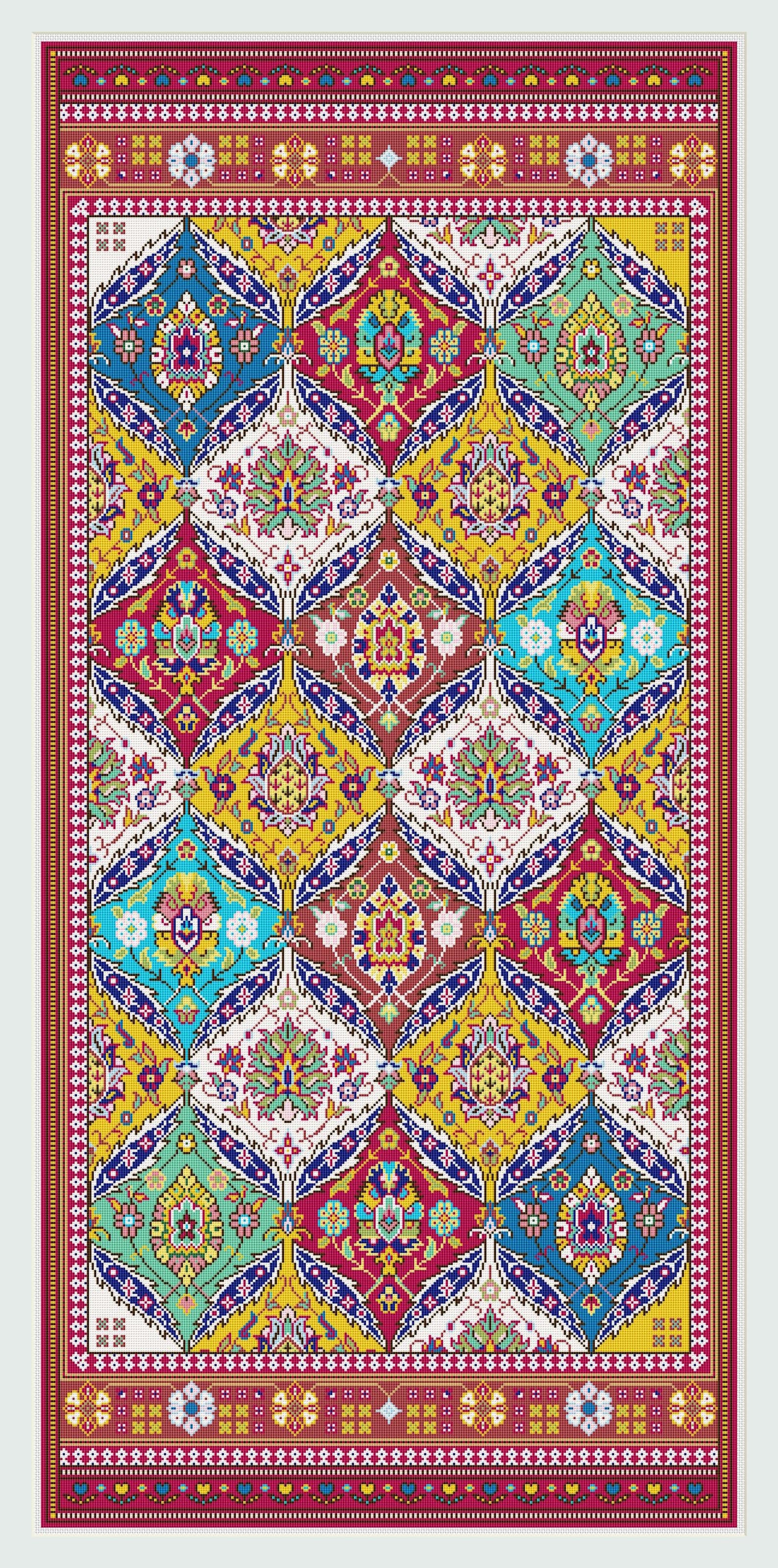 Arabian Nights Rug, Gorgeous Magic Carpet,tapestry Embroidery ...