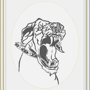 Dog Counted Cross Stitch Pattern PDF