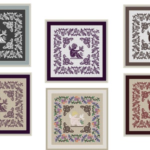 Angel with Butterflies needlepoint pattern Counted Cross Stitch Embroidery Pattern  Filet Crochet chart  Instant Download PDF