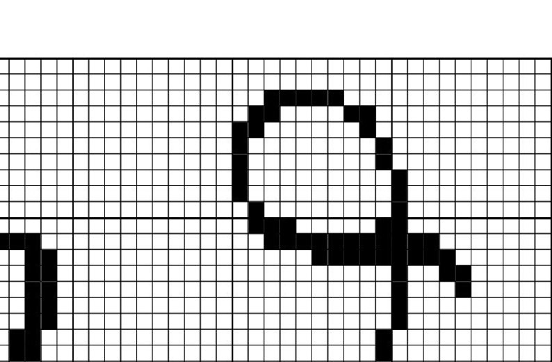 Greek Alphabet calligraphy Counted Cross Stitch Pattern ...