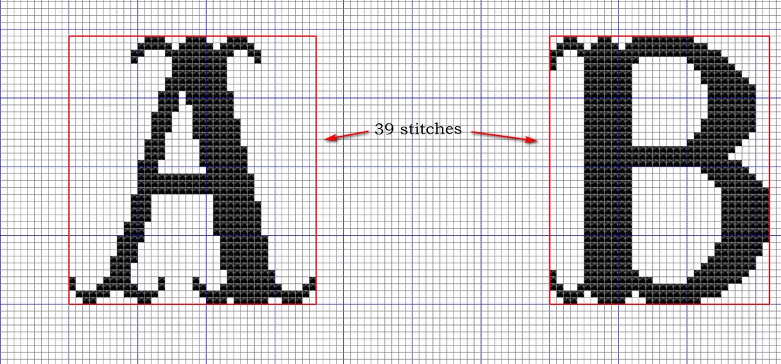 Greek Alphabet Upper letters Monograms Cross Stitch Etsy