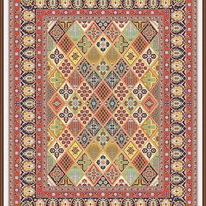 Beautiful Persian Rug - Mohtasham Kashan Style  Cross stitch pattern Tapestry embroidery needlepoint ,pdf pattern, Instant download PDF