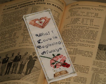 Message of Love Bookmarks Valentine's Day gift Book Lover Gift Gifts for Readers Cross stitch pattern,pdf pattern, digital pattern