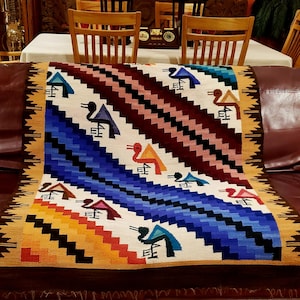 Andean Tapestry Nazca Desert Birds – Ancient Iconography, Museum-Quality Wall Art, Collector’s Piece