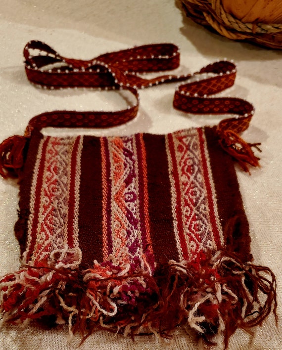 Chuspa Wiracocha pouch Old Textile shaman, The rus