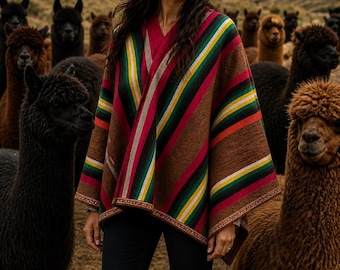 Authentic Antique Poncho Outdoor Lovers Collection, Extreme weather, Extreme Bohemian