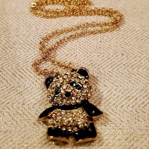 Betsey Johnson Baby Bear Gold Charm Necklace – Adorable 18&quot; Jewelry Gift for Her