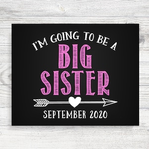 Big Sister Pregnancy Announcement Print (Digital Download)