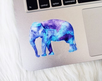 Elephant Sticker, Animal Sicker, Water bottle Stickers