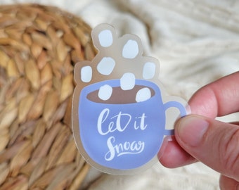 Hot Chocolate Sticker: Christmas Holiday Waterproof Vinyl Decal
