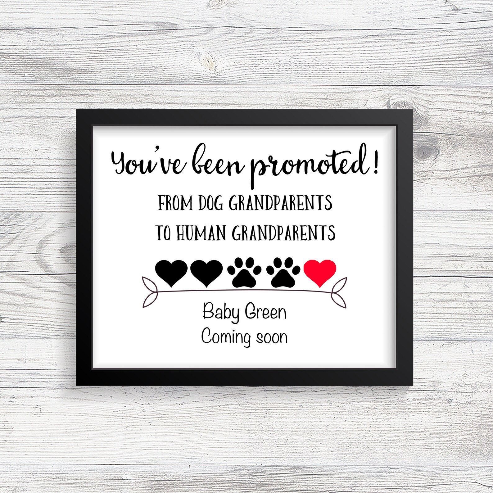 Grandparent Pregnancy Announcement Dog Pregnancy Etsy