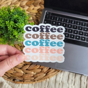 Coffee Sticker, Laptop Stickers, Water bottle Stickers
