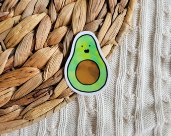 Avocado Sticker, Waterproof Vinyl Decal