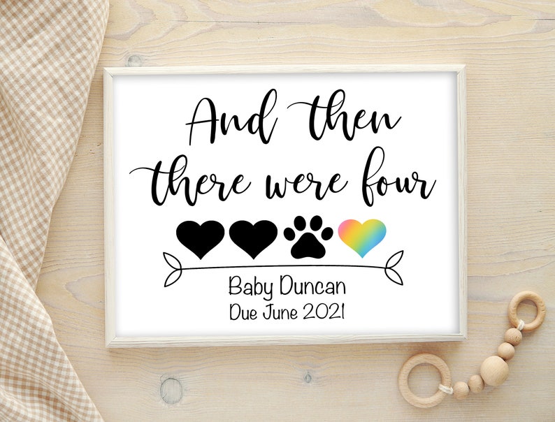 Rainbow Baby Pregnancy Announcement Pregnancy Reveal After loss Rainbow Baby Dog Announcement Pregnancy Announcement DIGITAL image 1