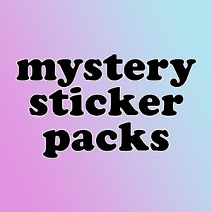 Mystery Sticker Packs, Random Sticker Packs, Laptop Stickers, Water bottle Stickers, Waterproof Stickers