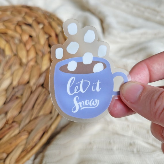 Hot Chocolate Sticker: Christmas Holiday Waterproof Vinyl Decal