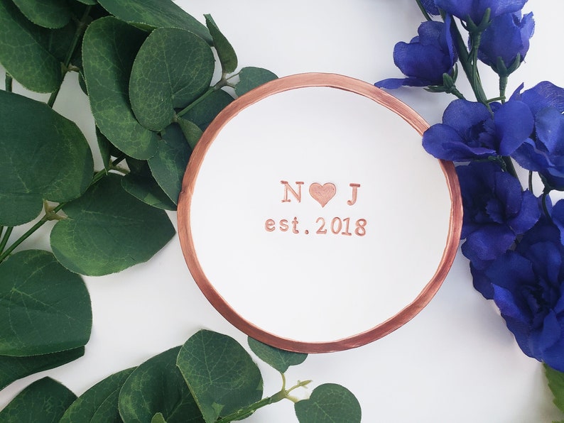 Engagement Gifts Ring Dish Wedding Gift Wedding Ring Dish Personalized Jewelry Dish Engagement Ring Holder Bridesmaids Gift