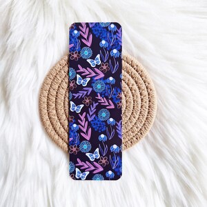 Black Floral Bookmark
