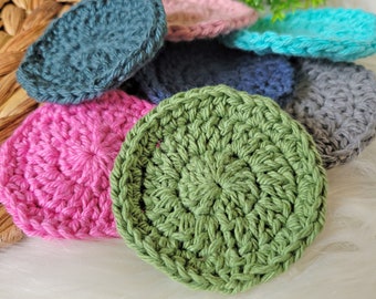 Crochet Car Coasters: 100% Cotton, Set of 2