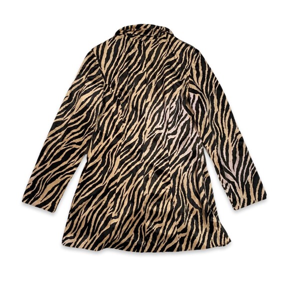 2000s Brown and Tan Zebra Print Statement Jacket - image 5