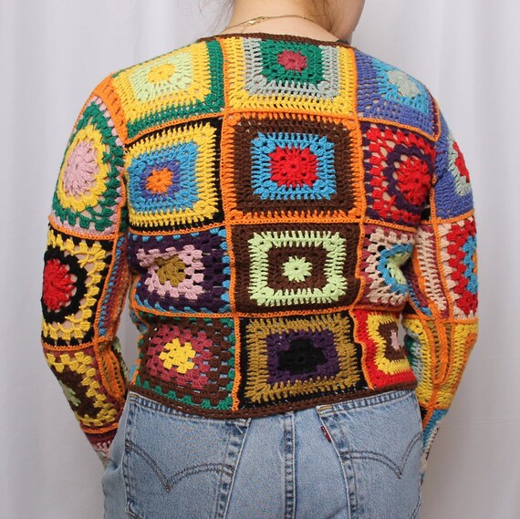 Vintage 90s Express Tricot Crochet Sweater - image 4