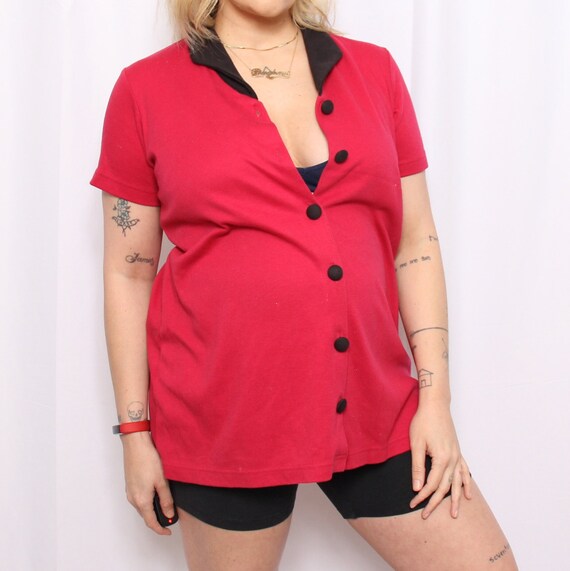 90s Maternity Collared Blouse - image 3