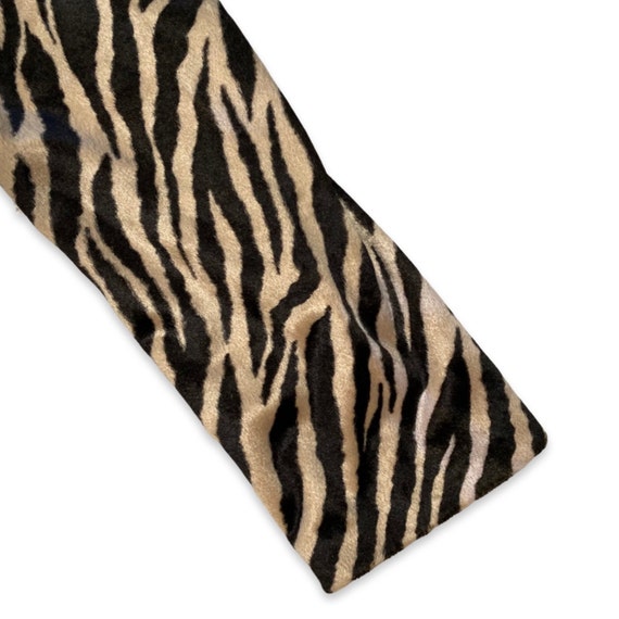 2000s Brown and Tan Zebra Print Statement Jacket - image 6