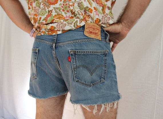 Vintage Levi 501 Denim Cutoff Shorts - image 5