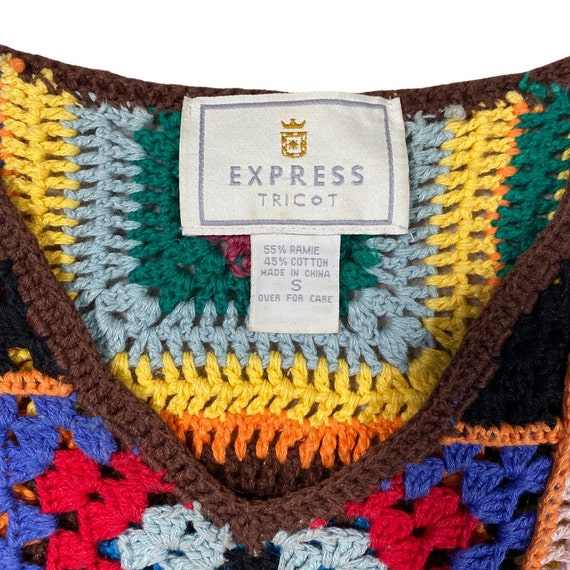 Vintage 90s Express Tricot Crochet Sweater - image 10