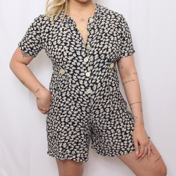 90s Floral Romper - image 2