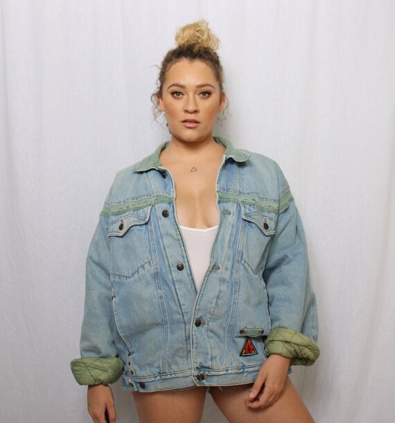 distressed denim jacket