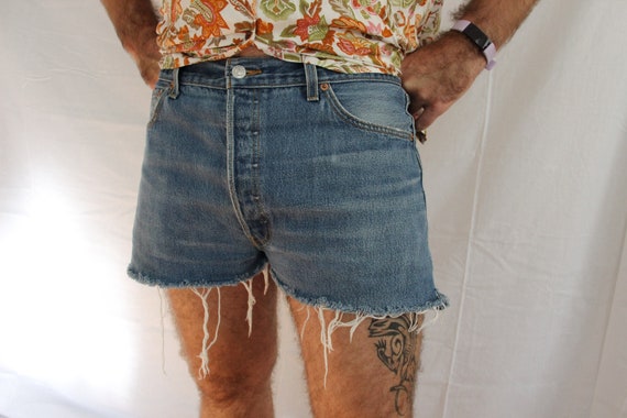 Vintage Levi 501 Denim Cutoff Shorts - image 1