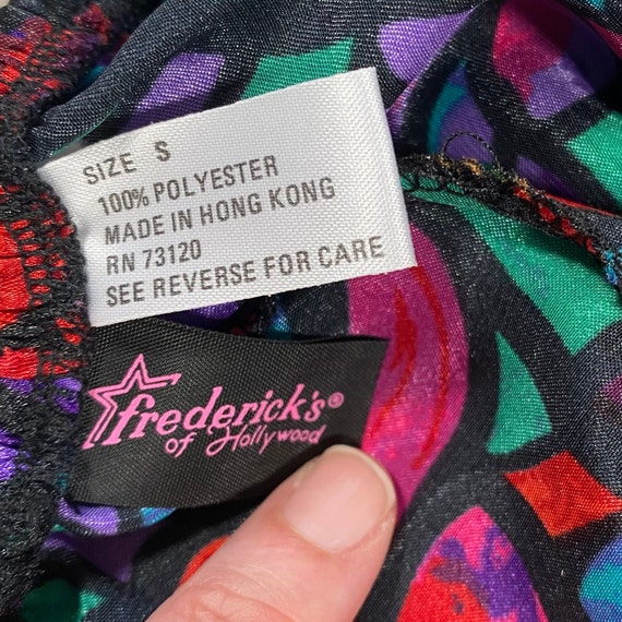 Vintage Fredericks of Hollywood Kaleidoscope prin… - image 10