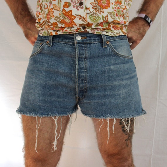 Vintage Levi 501 Denim Cutoff Shorts - image 3