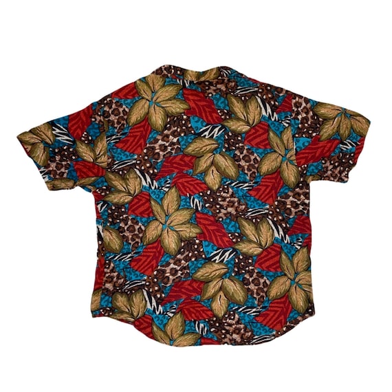 Vintage Mixed jungle print button up - image 6