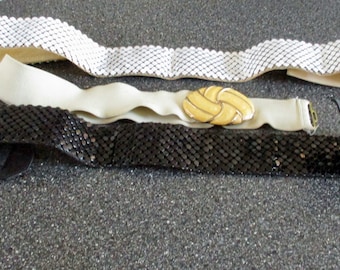 Three  Vintage 1970's La Regale & Day Lor  Belts