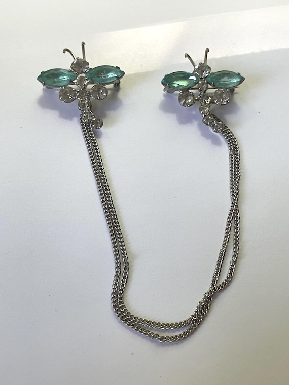 Vintage Butterfly chain CAPE/COAT CLASP