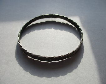 Vintage LATON Sterling   Cuff Bracelet  Mexico Size  9"