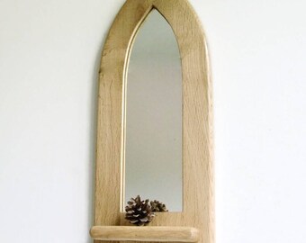 wooden arch mirror window pane reclaimed wooden framed mirror with candle holder shelf arched gothic oak wood wall decorative etsy wooden arch mirror window pane reclaimed wooden framed mirror with candle holder shelf arched gothic oak wood wall decorative etsy