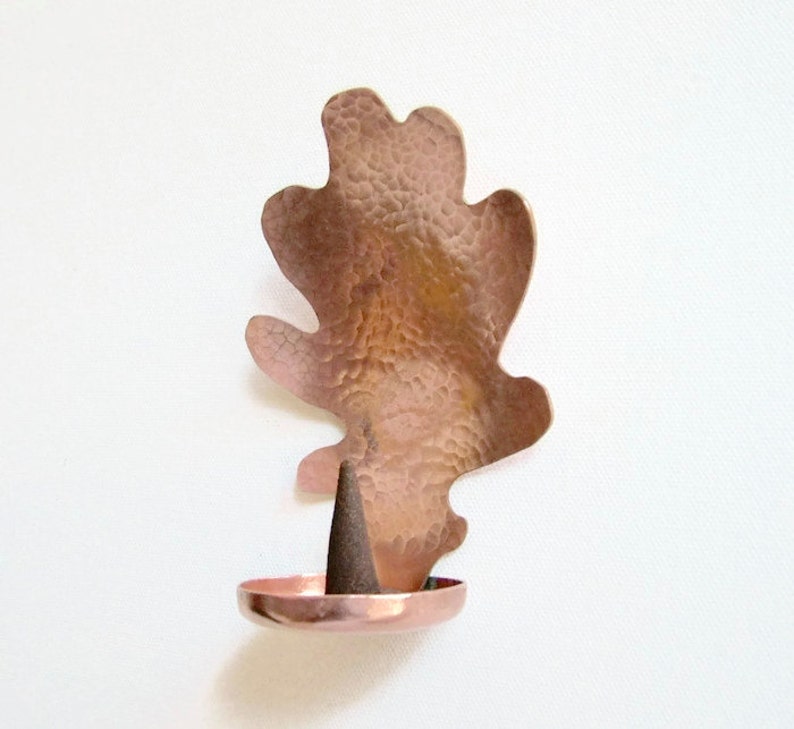 Copper Oak Leaf Candle Holder Leaf Candle Holder Wall Candle Etsy UK