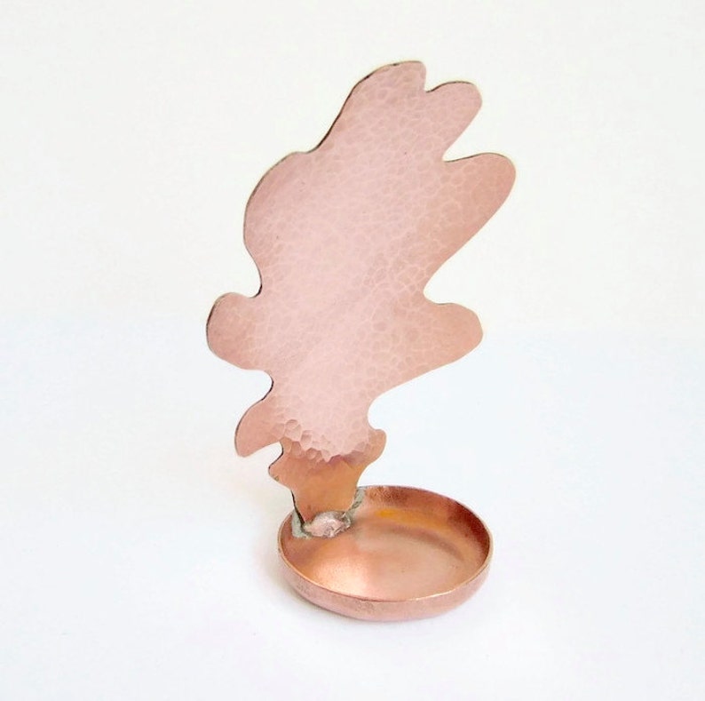 Copper Oak Leaf Candle Holder Leaf Candle Holder Wall Candle Etsy UK