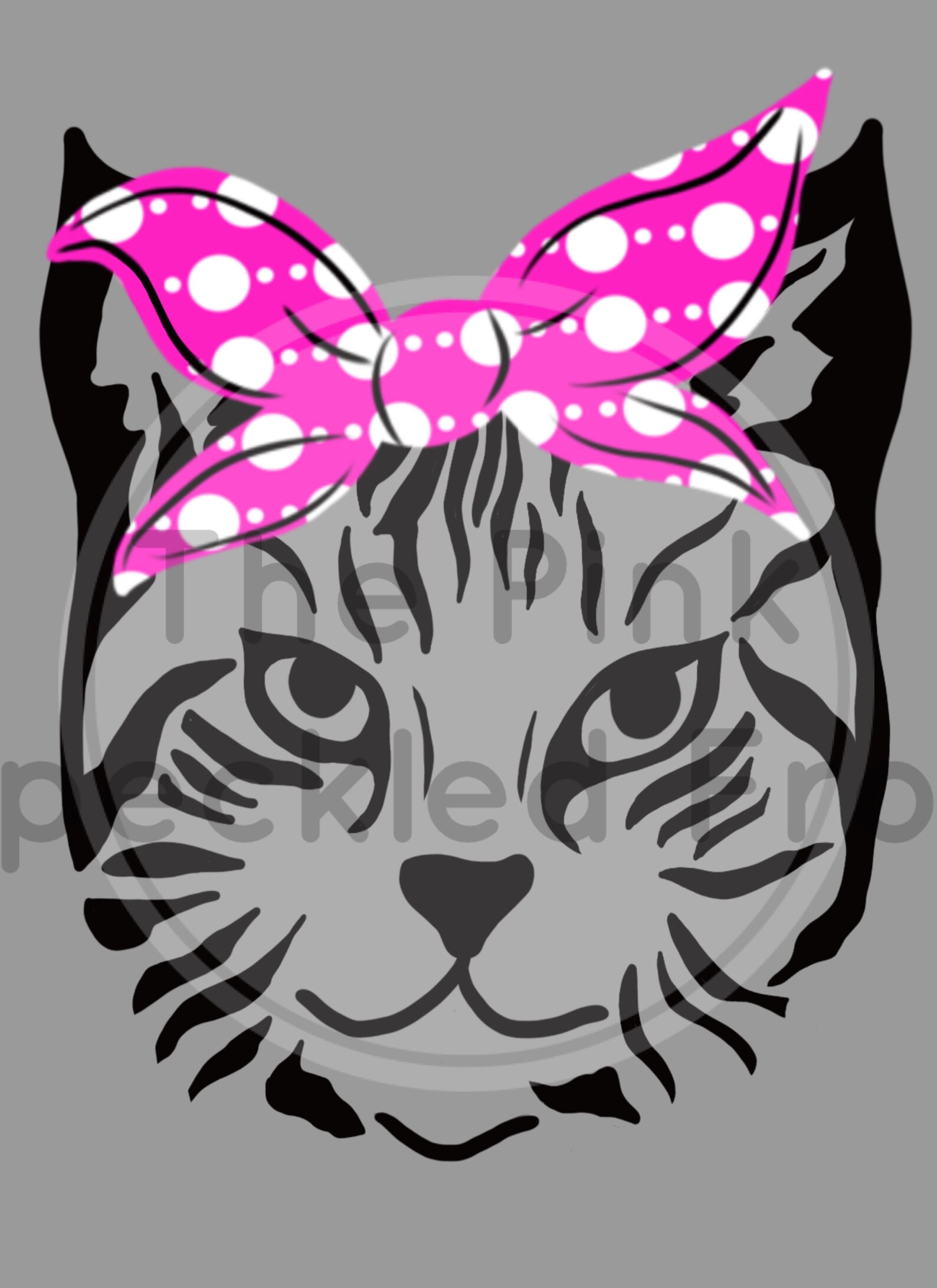 Bandana cat art cat art png art digital download digital Etsy