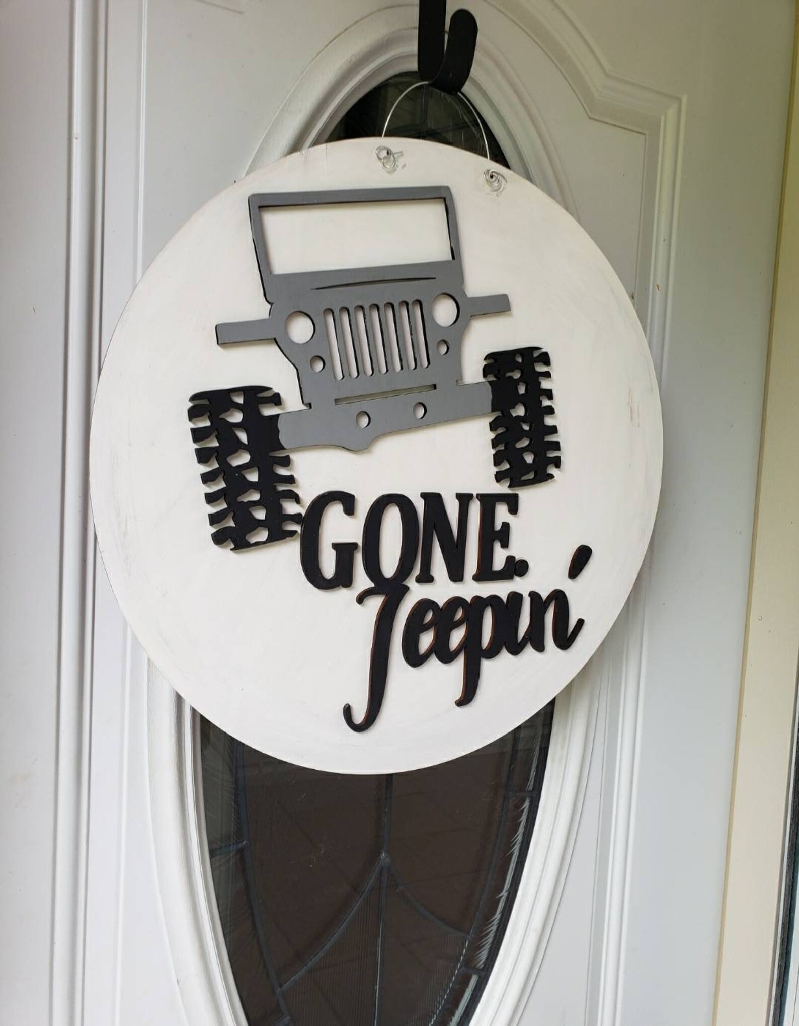 Gone Jeepin sign Jeep sign Wood signs Jeeps Jeep decor Etsy