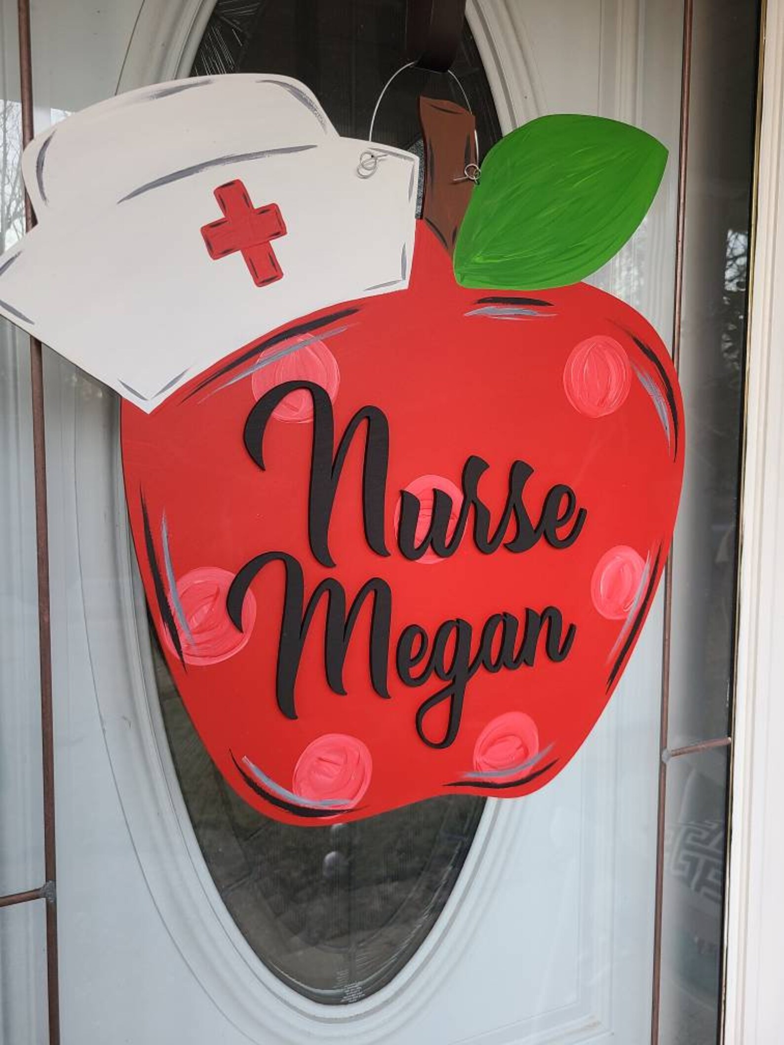 School Nurse Door Hanger Etsy