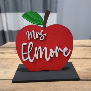 Apple desk name signs