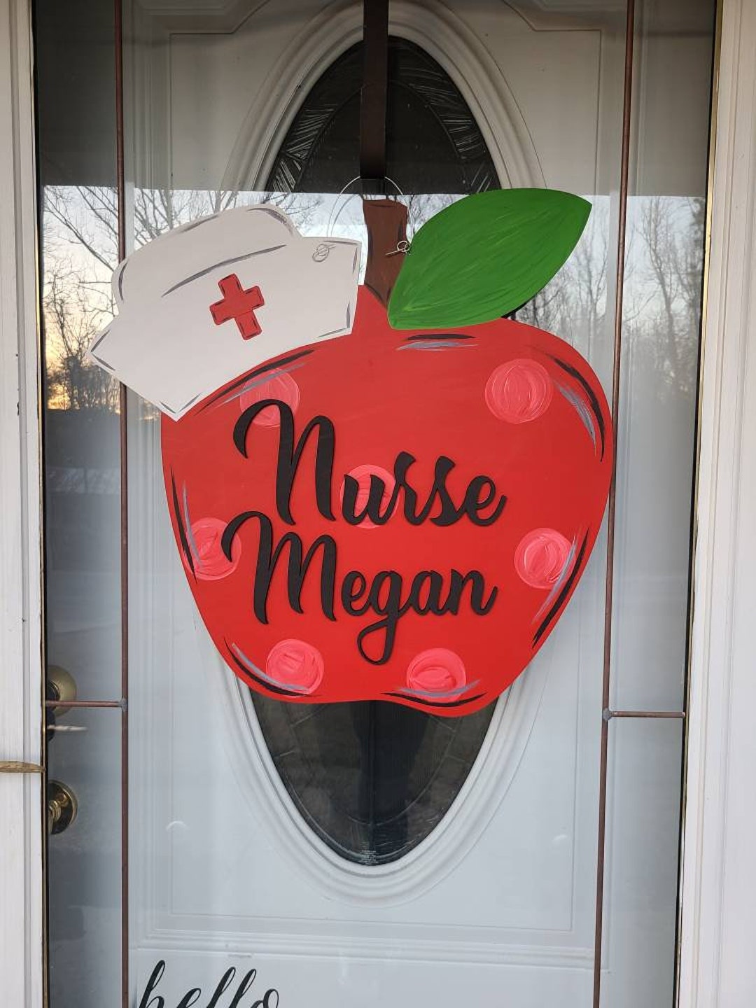 School Nurse Door Hanger Etsy