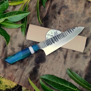 SANTOKU stainless kitchen knife, Chef&#39;s knife, Thin grind, AEB-L stainless