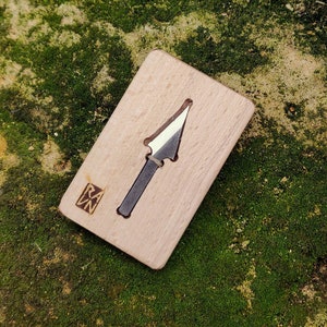 Kolrosing blade, Arrowhead blade, Small carving knife, Fresh wood carving, Handforged, Handcarving, DIY